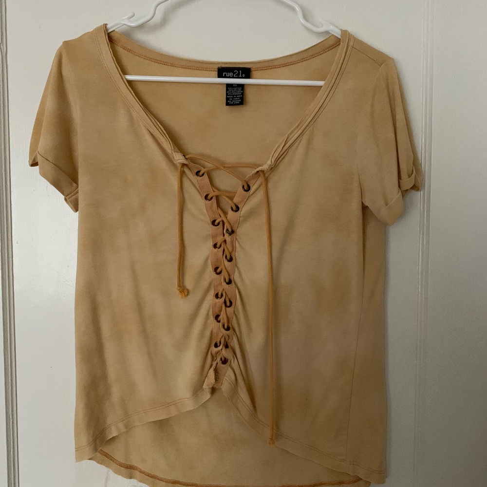 Yellow Crop Top